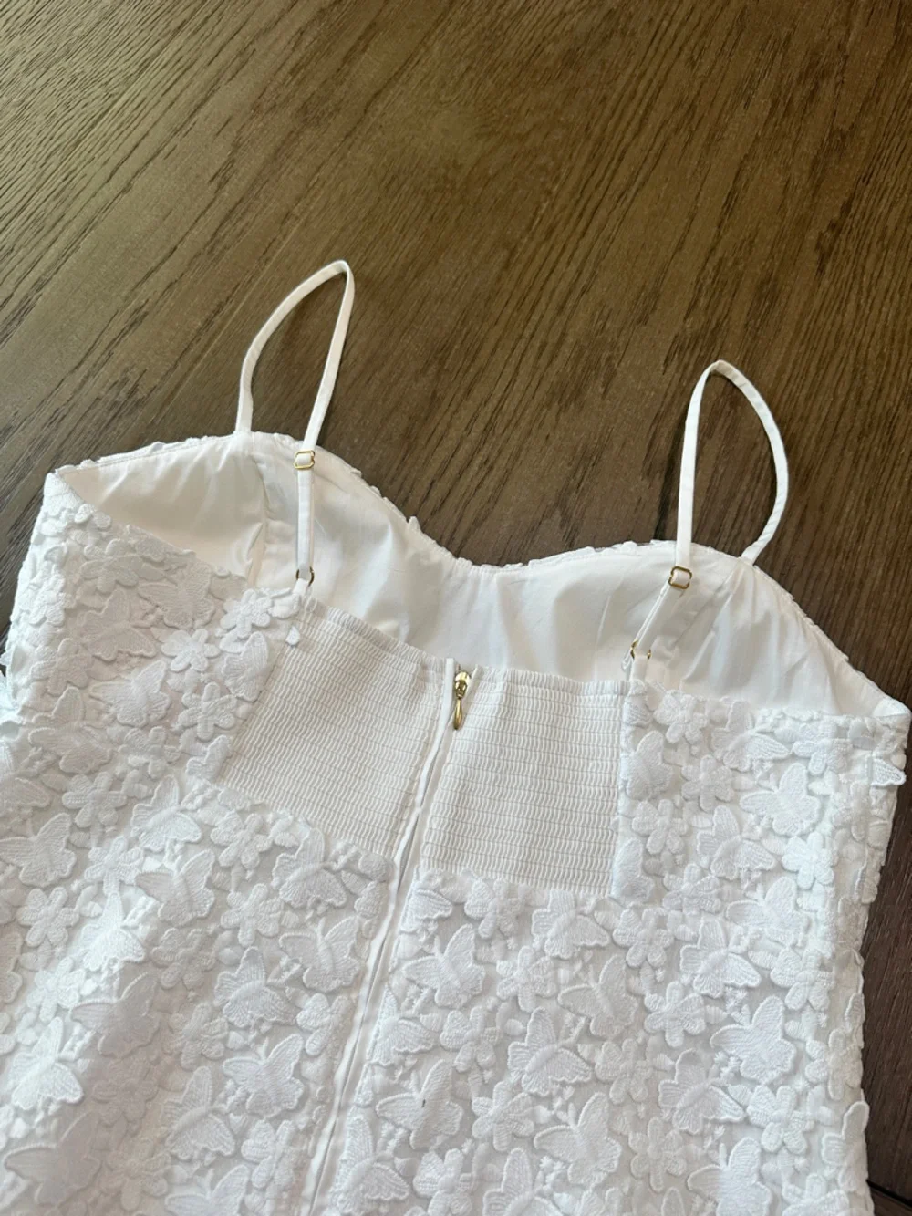 Lilly Pulitzer White Gillian Lace Maxi Dress Butterfly Size 8 - Picture 11 of 15